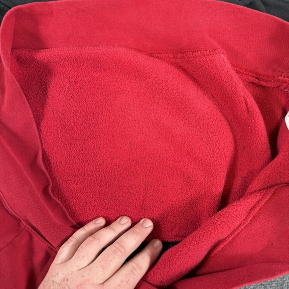 Nike Air Jordan Hoodie Mens 2XL Black Red Colorblock Jumpman Basketball Pullover - Picture 11 of 13